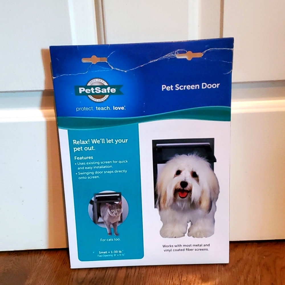 Pet screen door